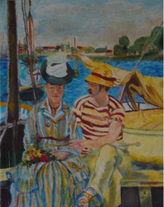 Argenteuil - Acrilico su cartone telato (40 x 50 cm, 1988)