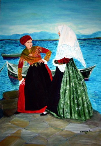 Costumi di Sant'Antioco [2006] - Acrilico su tela (70 x 100 cm)