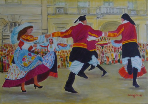 Su Ballu Lestru [2015] - Acrilico su tela Gallery (100 x 70 cm)